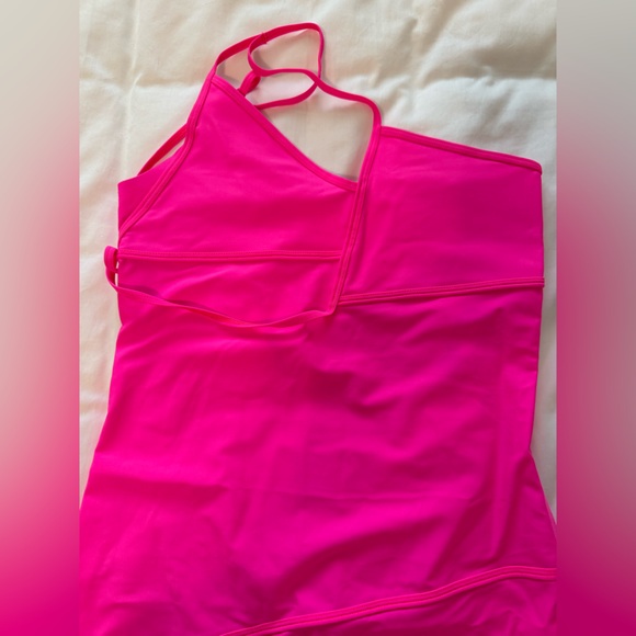 Balenciaga Pink Asymmetrical Bodycon Dress - Picture 5 of 11